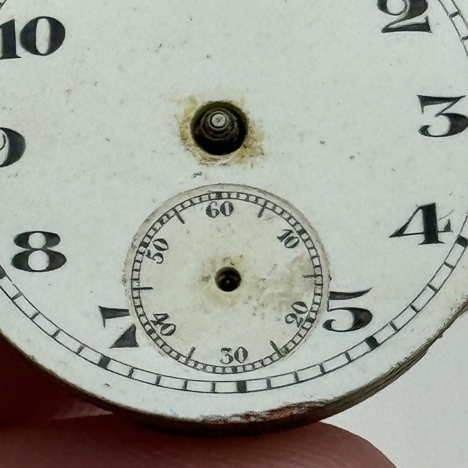 23.9mm Unidentified Swiss Sub Seconds Trench Watch Movement Manual Wind PARTS