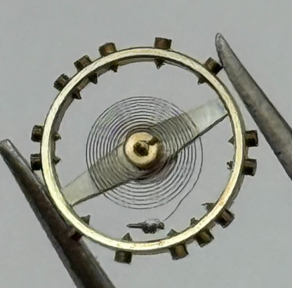 Felsa 302 Balance Wheel Complete And Spring 5 1/4''' 181 M Watch Movement Parts 