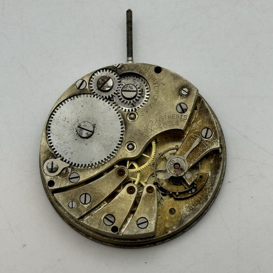 42.7mm Manual Wind Buren Watch Co Higher Grade Pocket Watch Movement FOR PARTS