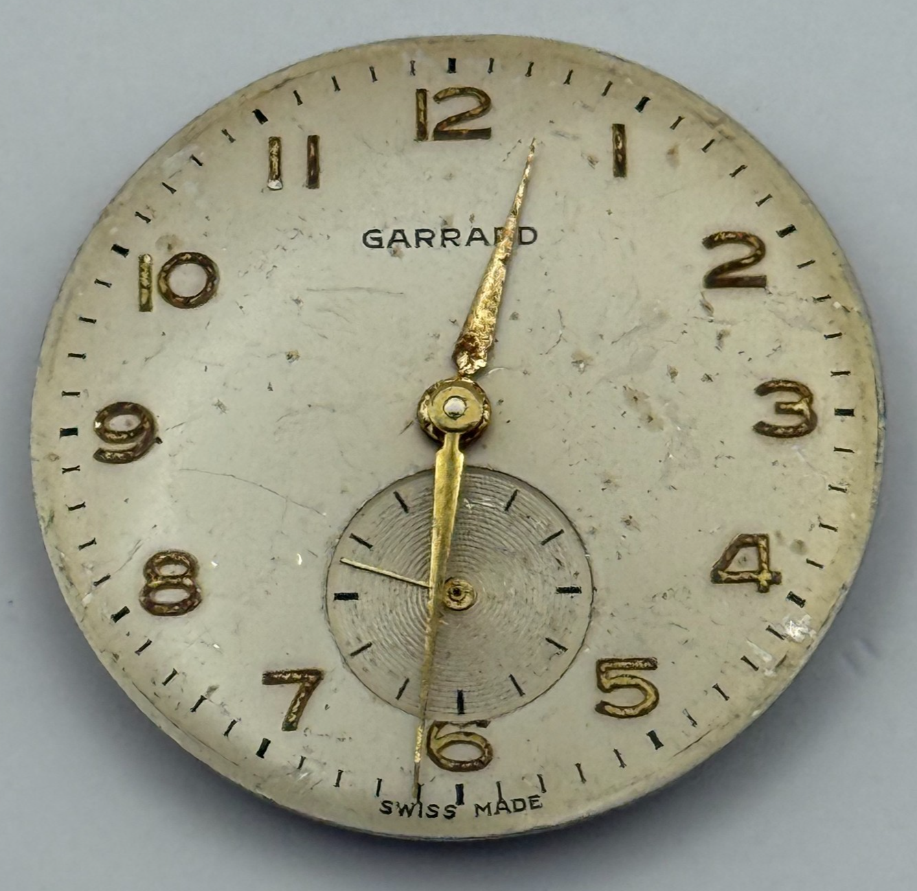 Garrard ETA 900 Watch Movement Manual Wind Vintage Swiss Parts Repair 23.6mm