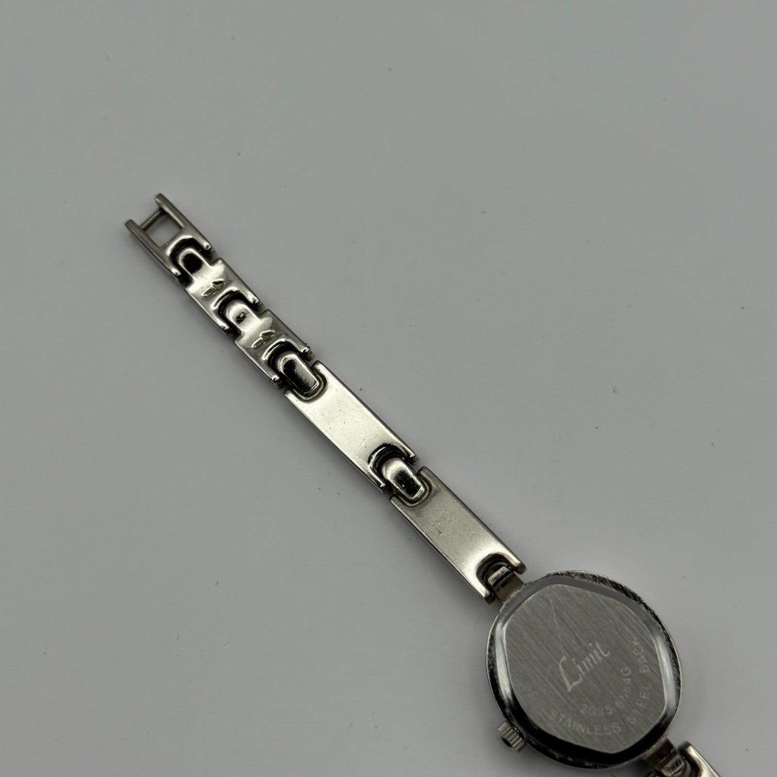 Limit Ladies Quartz Watch Pink MOP Dial Silver Tone Bracelet Working 19mm