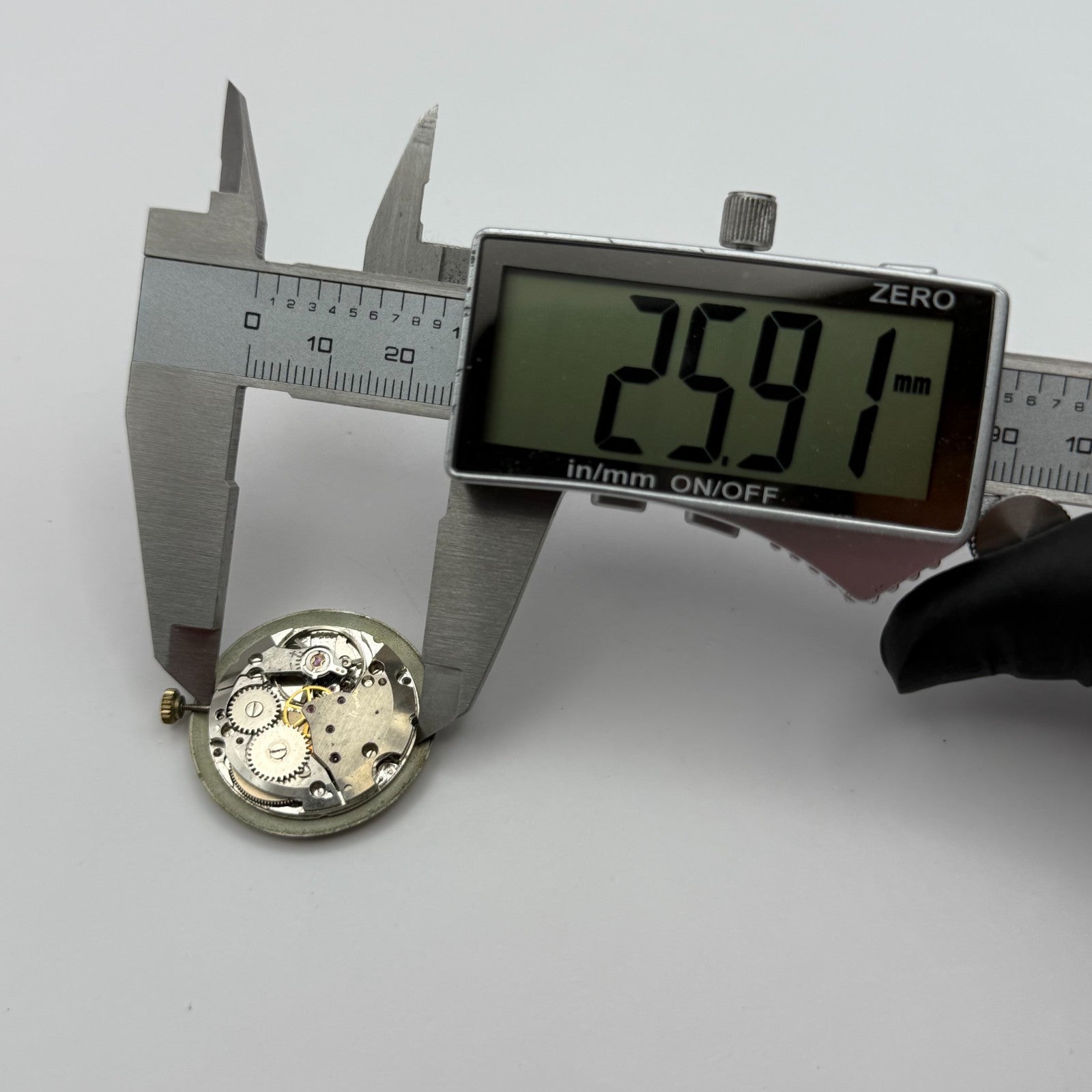 ETA 2750 Mystery Dial Watch Movement Running Manual Wind Vintage Parts 25.9mm