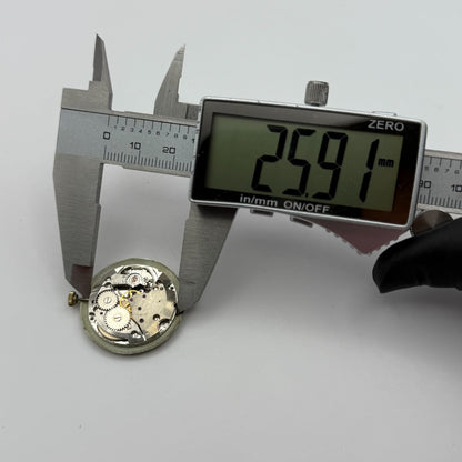 ETA 2750 Mystery Dial Watch Movement Running Manual Wind Vintage Parts 25.9mm