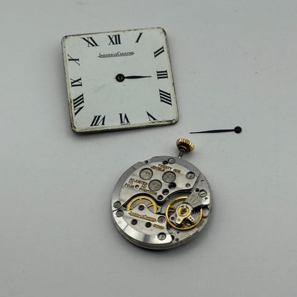 Jaeger Le Coultre 895 Thin Watch Movement Square Dial Vintage Parts Repair 21mm