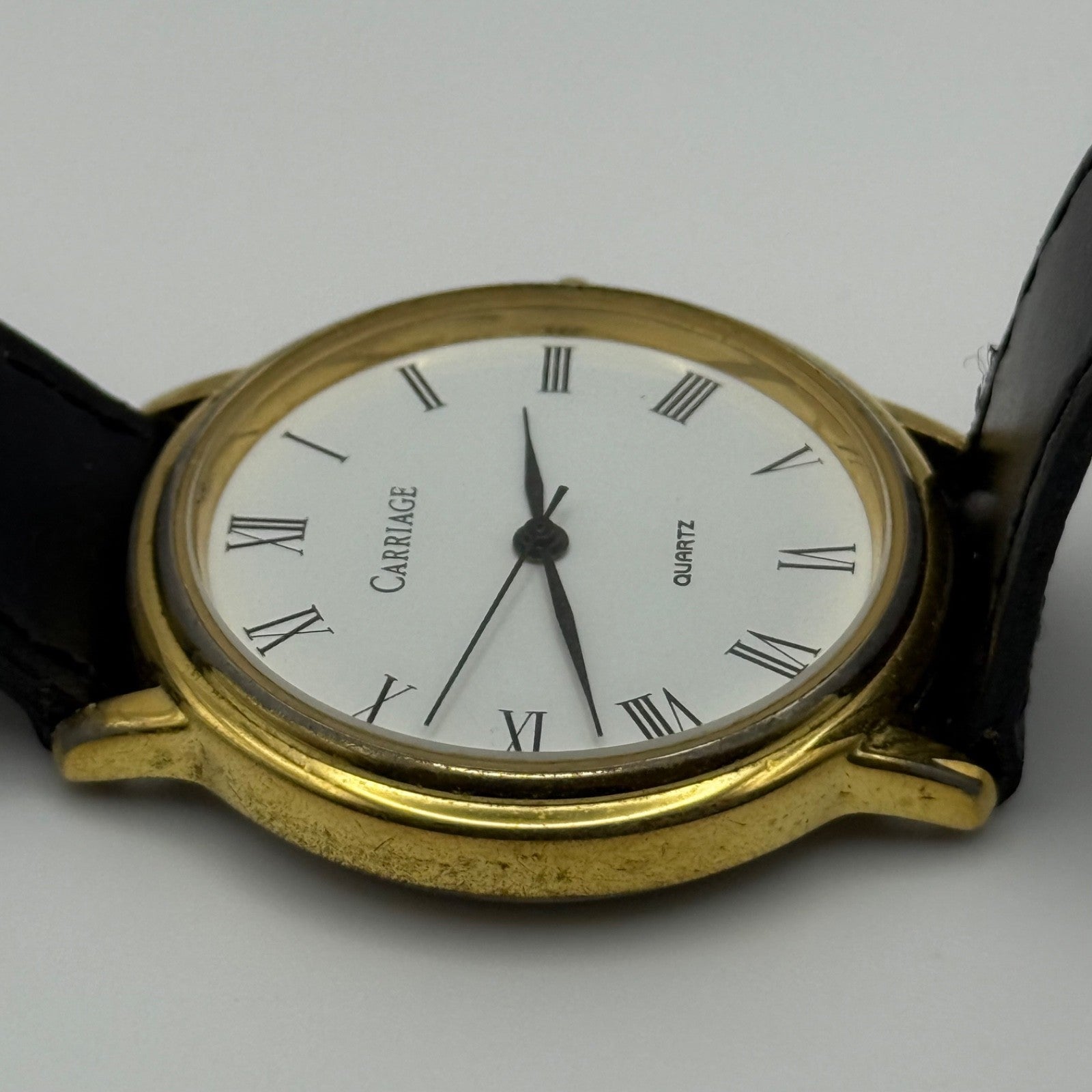 Working Ladies Carriage Second Hand 34mm Quartz Watch New Battery Adjustable