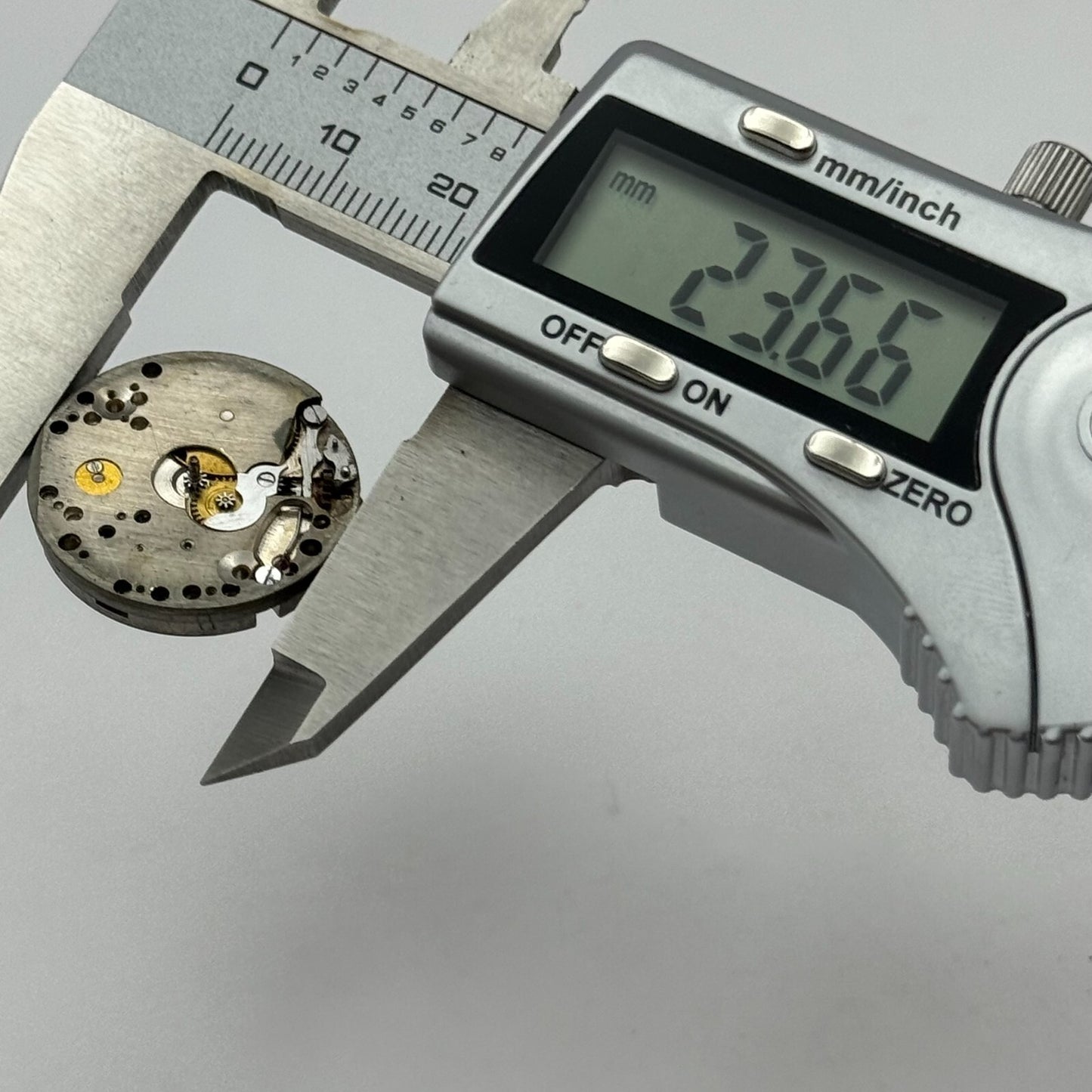 23.6mm 15 Jewels Military Trench Watch Movement Manual Wind Swiss Vintage PARTS