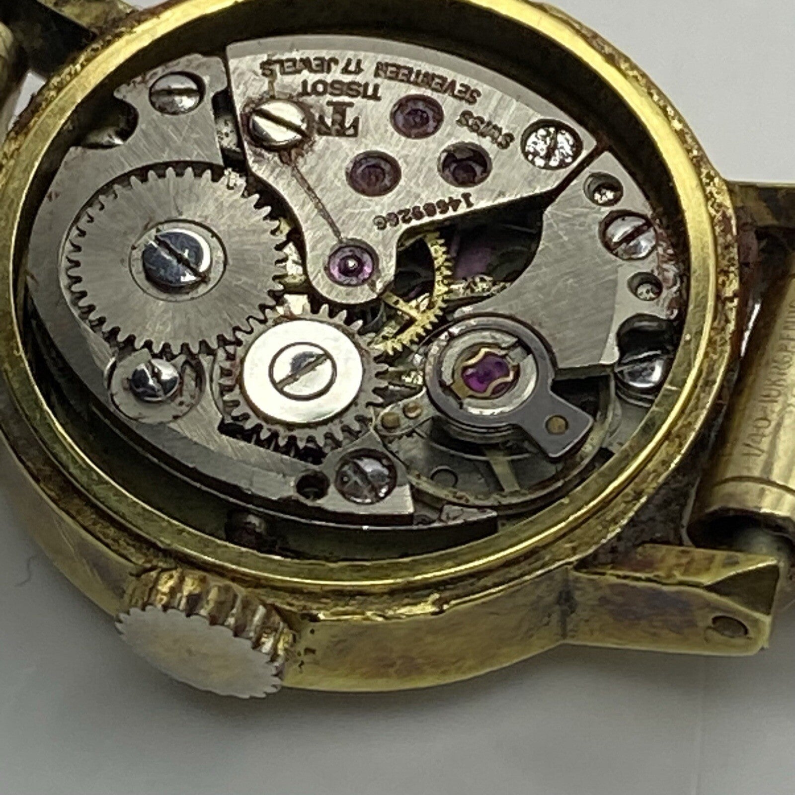 18mm Vintage Ladies Tissot Stylist Swiss Gold Tone Expandable Watch TO RESTORE