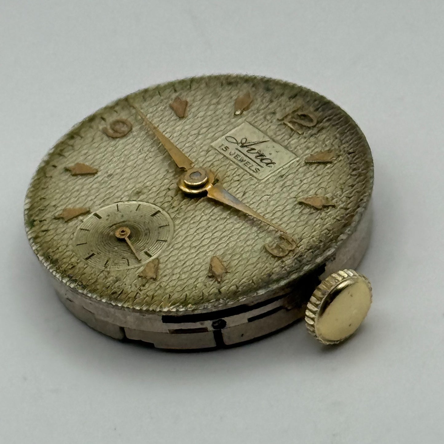 AS 1002 984 Watch Movement Avia Manual Wind Vintage Swiss Parts Repair 23.4mm