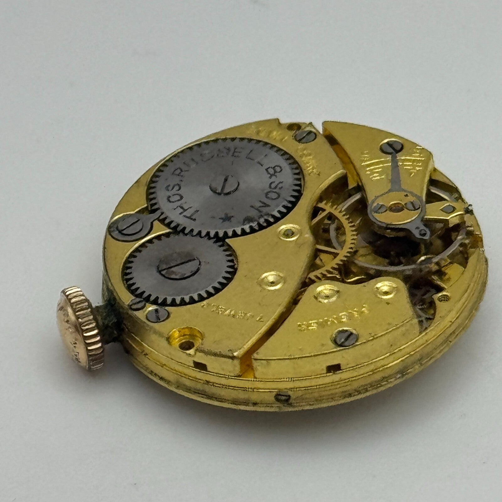 23.6mm Thomas Russell & Son Premier Balance Ok 7 Jewels Watch Movement PARTS