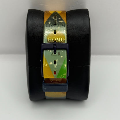 1992 Swatch Gent GN131 Tarot Colorful Strap Quartz Watch Swiss + Box 33mm