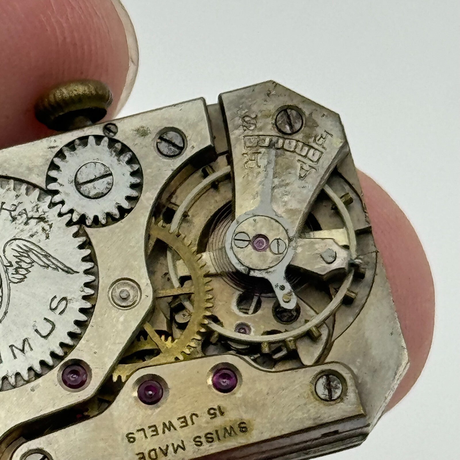 20.7mm Kendal & Dent Rotary Maximus Rare Tank Watch Movement Manual Wind PARTS