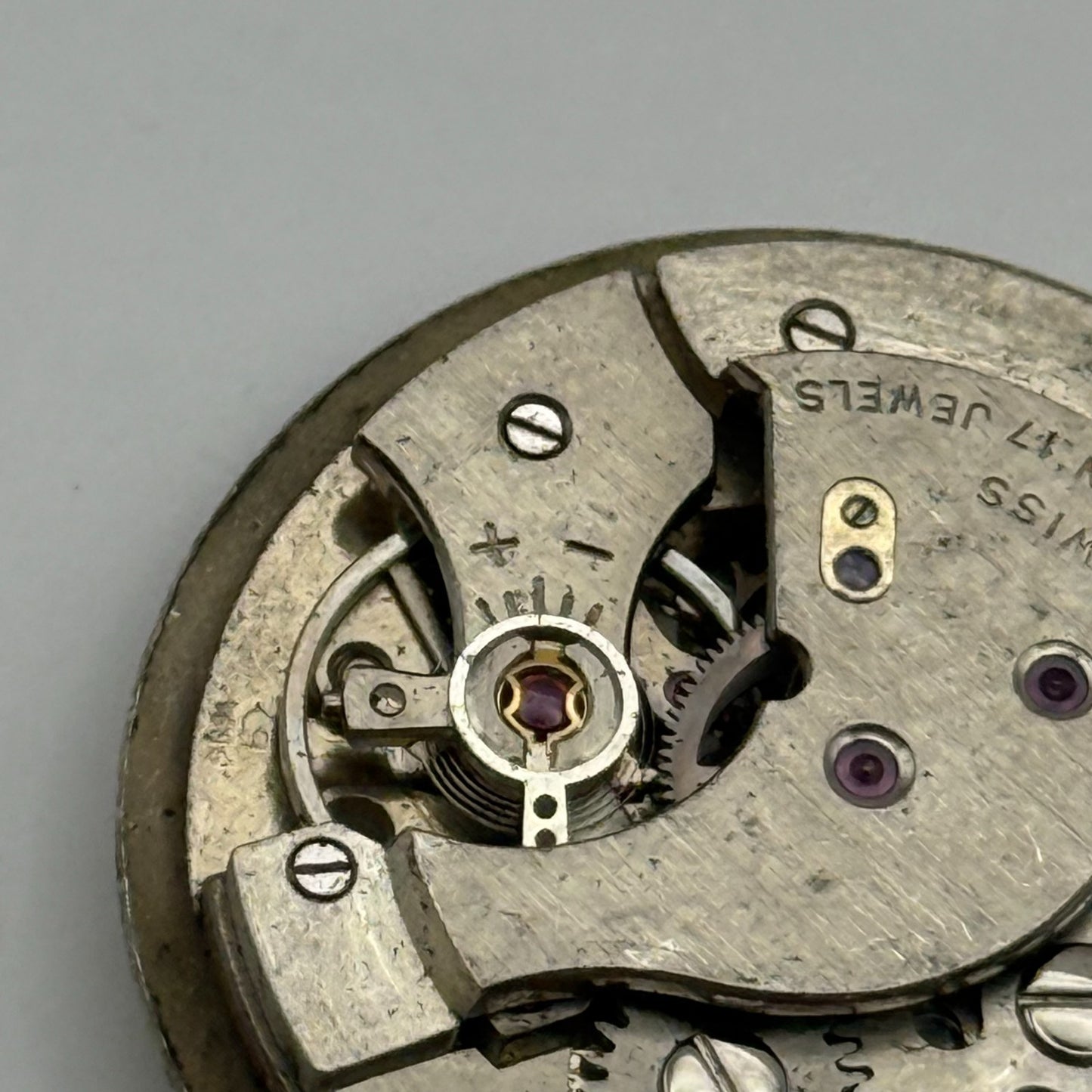 AS 1686 Watch Movement Bentima Manual Wind Vintage Swiss Parts Repair 25.8mm