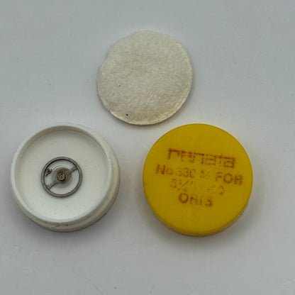 Oris 410 Balance Wheel Complete And Spring  5¼’’’ 330 M Watch Movement Parts NOS