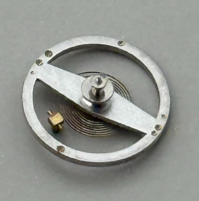 Brac 2051 Balance Wheel Complete And Spring  5¼’’’ 69 M Watch Movement Parts NOS