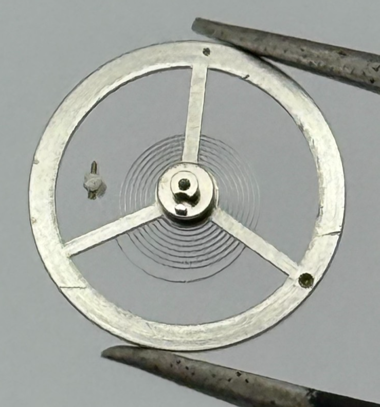 EB 1197 Balance Wheel Complete And Spring 10½’’’ 109 M Watch Movement Parts NOS