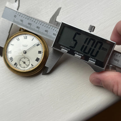 51mm Vintage Smiths Empire 609 EM Britain Made Pocket Watch PARTS REPAIR