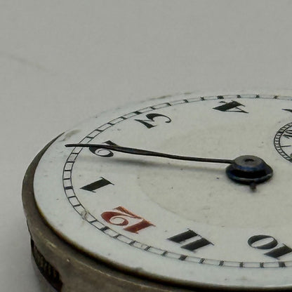 Lanco Trench 15 Jewels Watch Movement Manual Wind Vintage Parts Repair 24.3mm