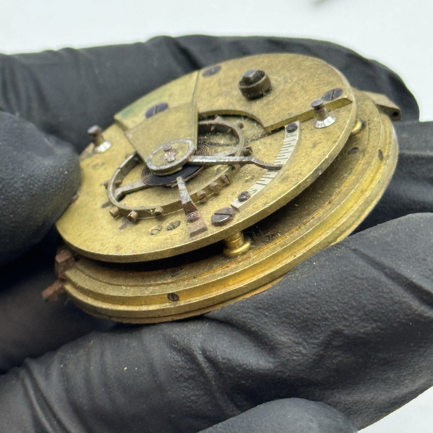 41.3mm Knight & Son Northampton Balance Ok Pocket Watch Movement FOR PARTS
