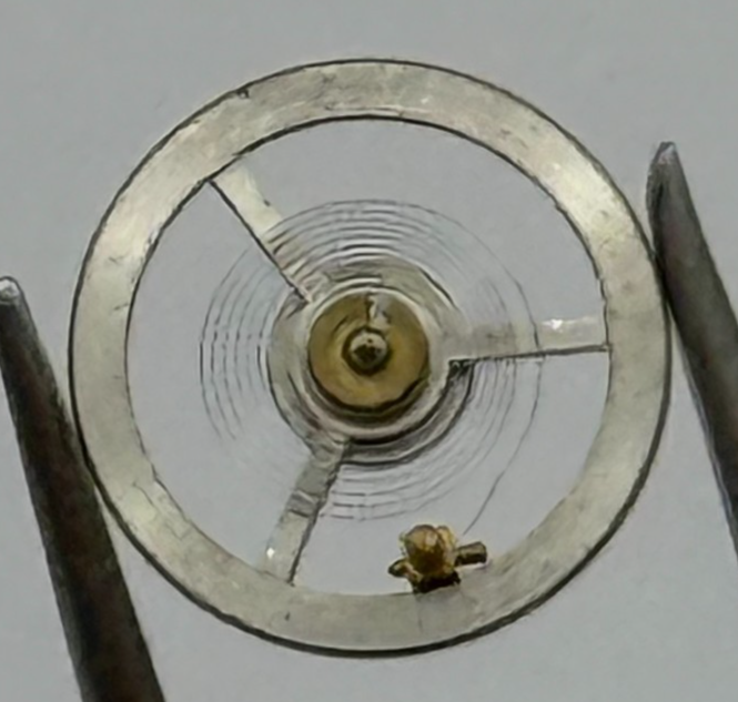 Ebosa 85 Balance Wheel Complete And Spring  132 M Watch Movement Parts NOS