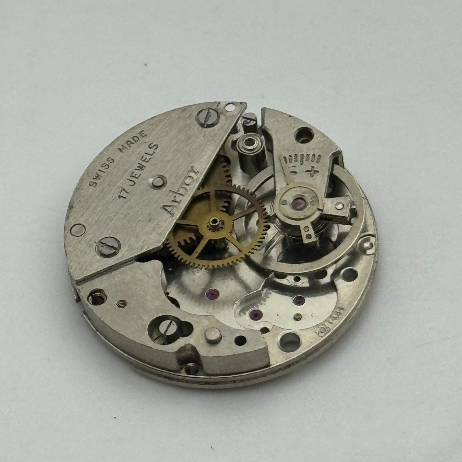 23.6mm Arbor EB 1451 Swiss Manual Wind 17 Jewels Watch Movement PARTS REPAIR