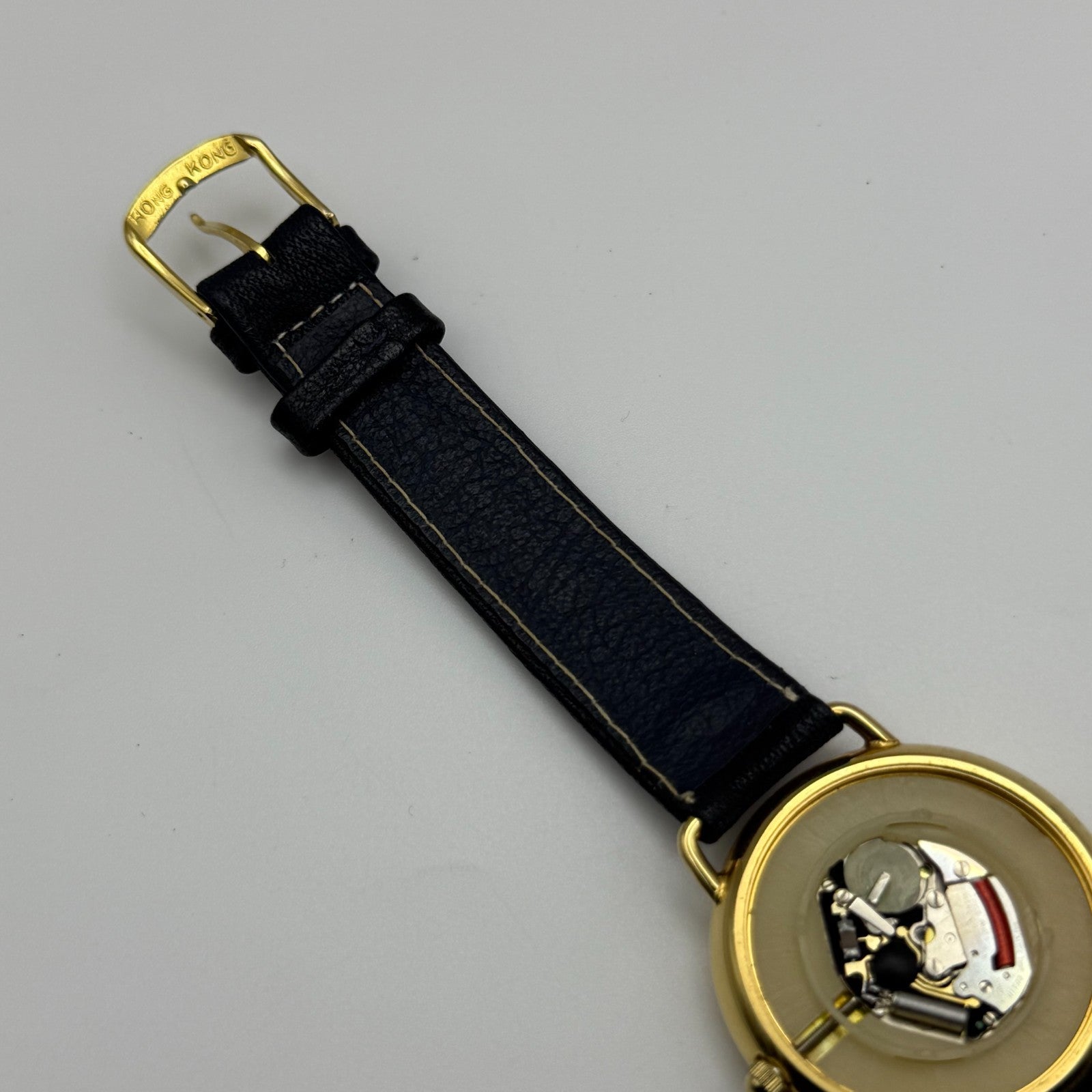 Fossil Collection Quartz Watch Black Leather Strap 34mm PARTS REPAIR