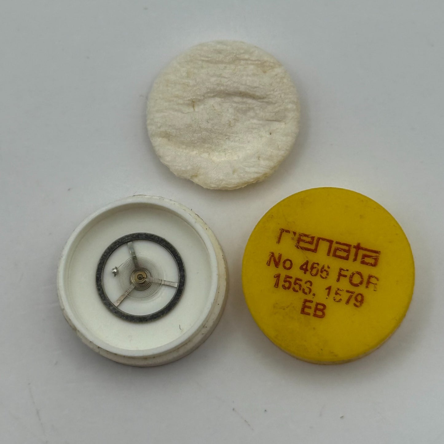 EB 1553 1579 Balance Wheel Complete And Spring  466 Watch Movement Parts NOS