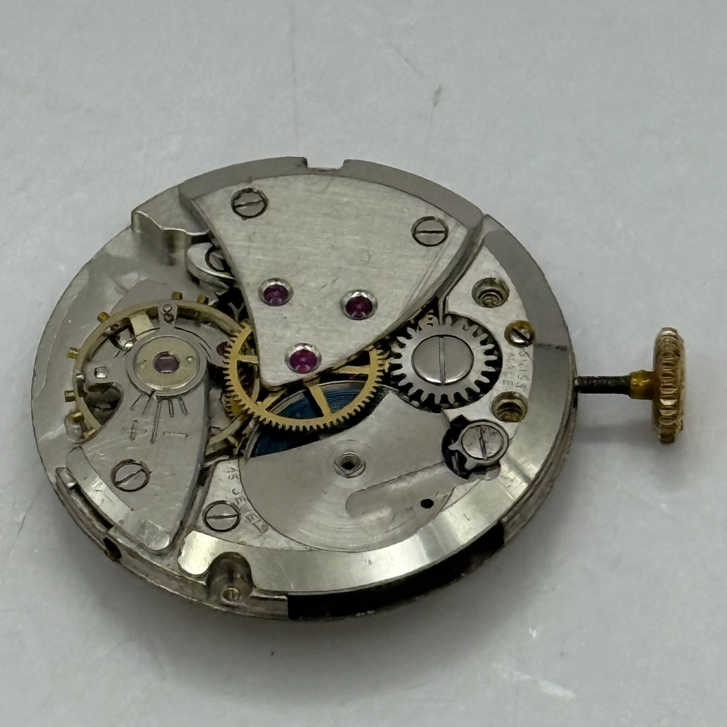 25.9mm Vintage Avia FHF 97 Swiss Made Manual Wind Watch Movement PARTS REPAIR