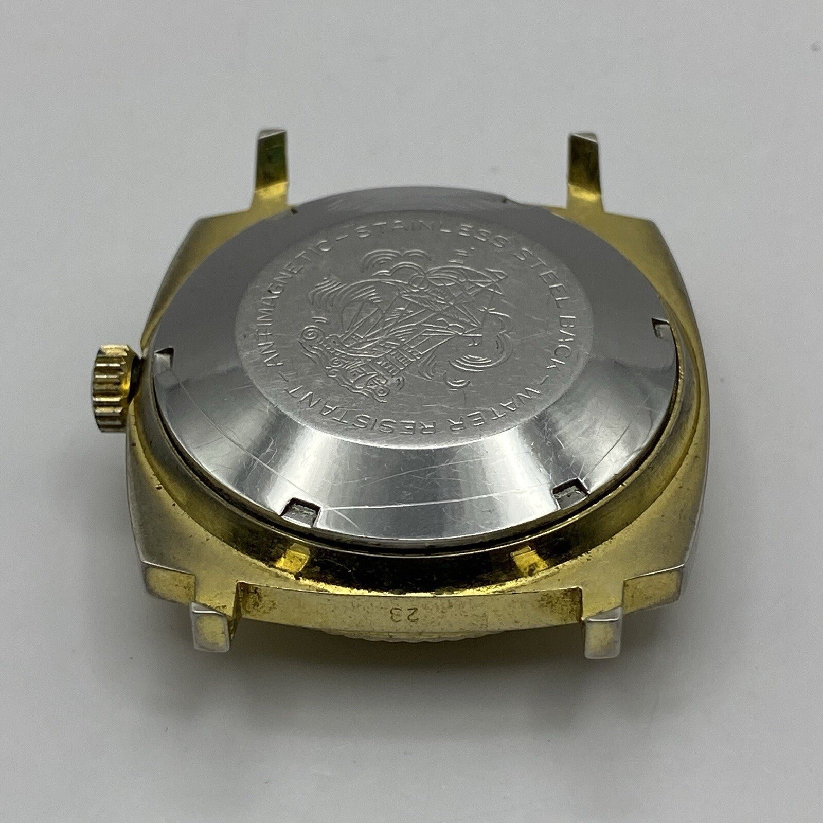 35mm Vintage Gents Aseikon 23 Colombo Style Day Date Watch Head TO RESTORE