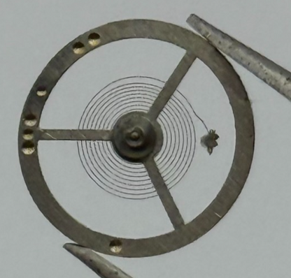 EB 1553 Balance Wheel Complete And Spring 10 1/2’’’ 466 Watch Movement Parts NOS