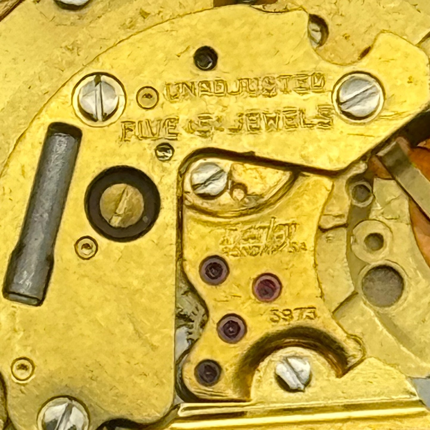 31.1mm Men’s Uno Harley Ronda 3873 Quartz Watch Movement Vintage PARTS SPARES