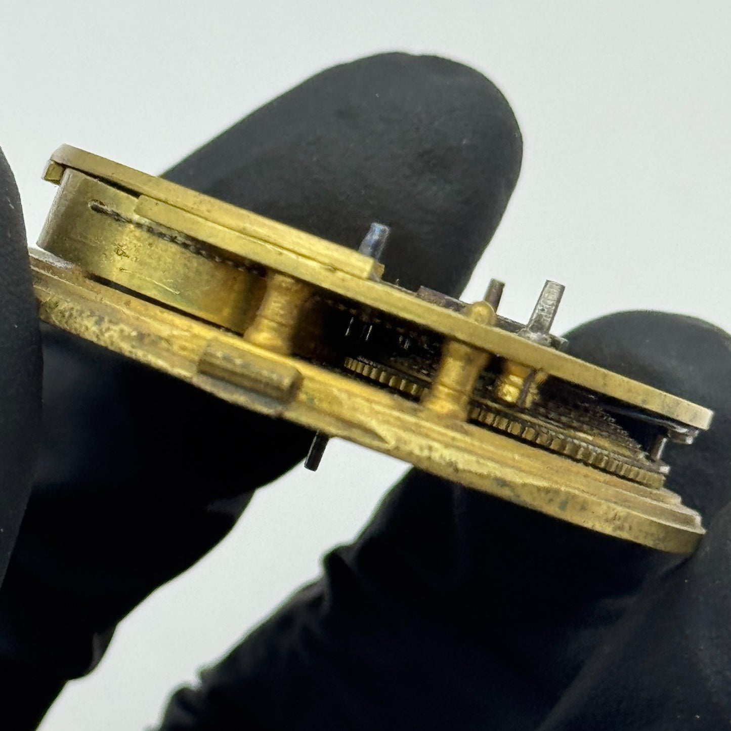 Fusee Pocket Watch Movement Antique English Key Wound Parts Repair Spares 46.9mm