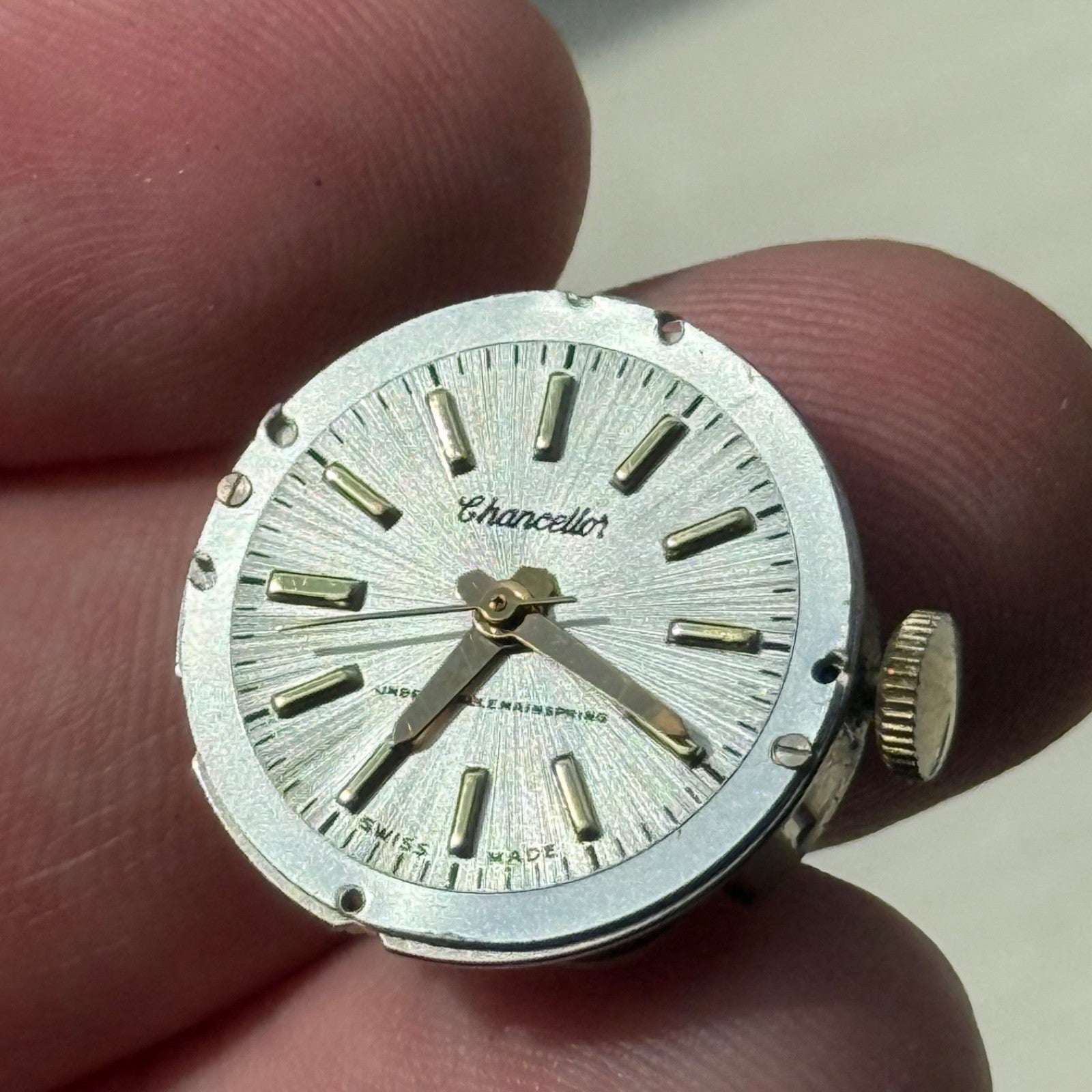 21mm Running Vintage Ebosa 86 Chancellor Unbreakable Spring Watch FOR PARTS