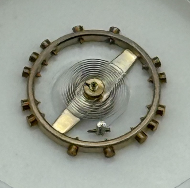 FEF 370 371 Balance Wheel Complete And Spring  176 Watch Movement Parts NOS