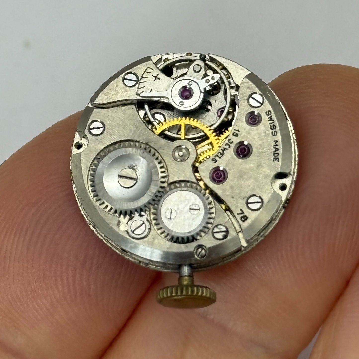 19.7mm Vintage Limit Vertex Revue 78 Balance Ok Watch Movement PARTS REPAIR