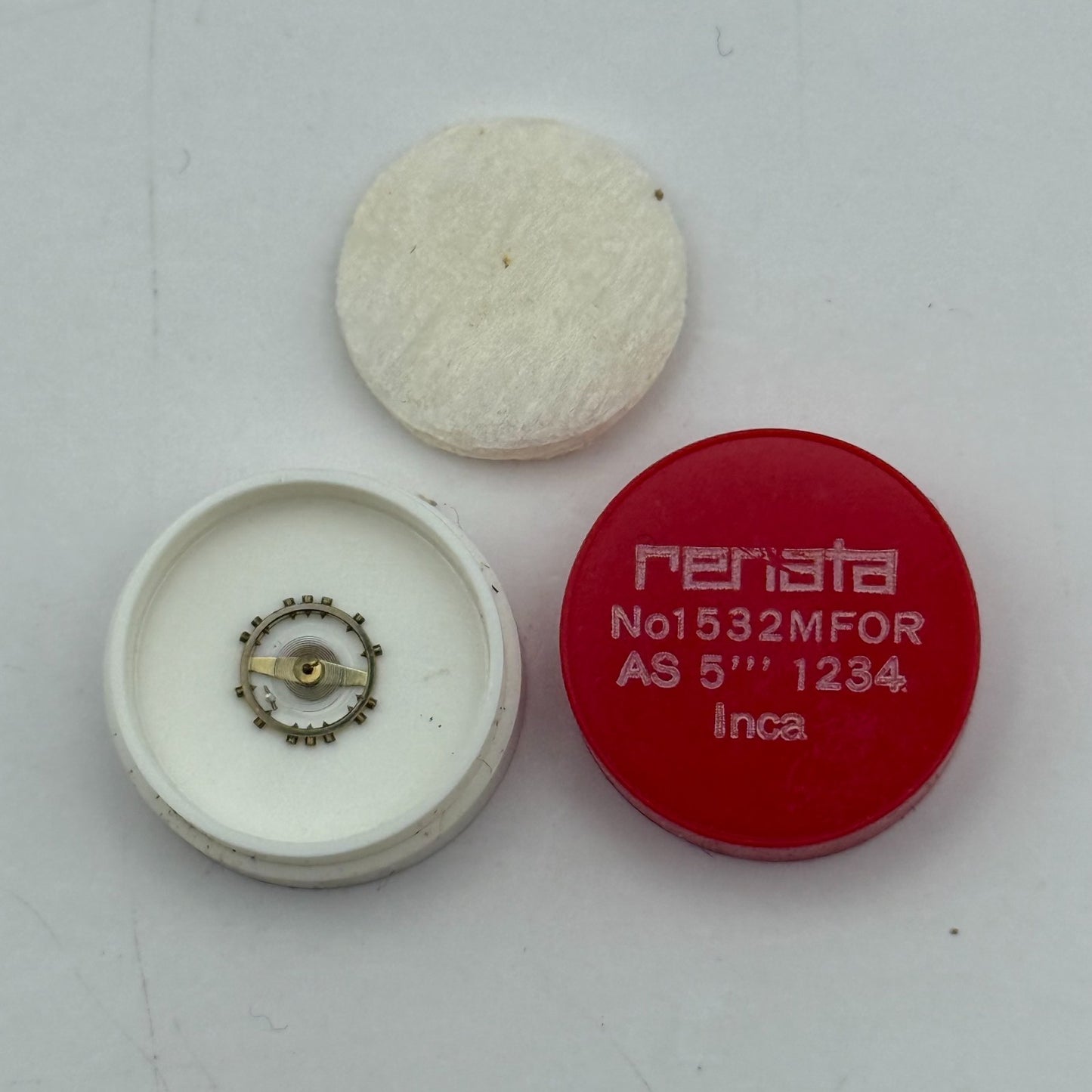 AS 1234 Balance Complete 5''' Inca Renata 1532 M Watch Movement Parts Vintage
