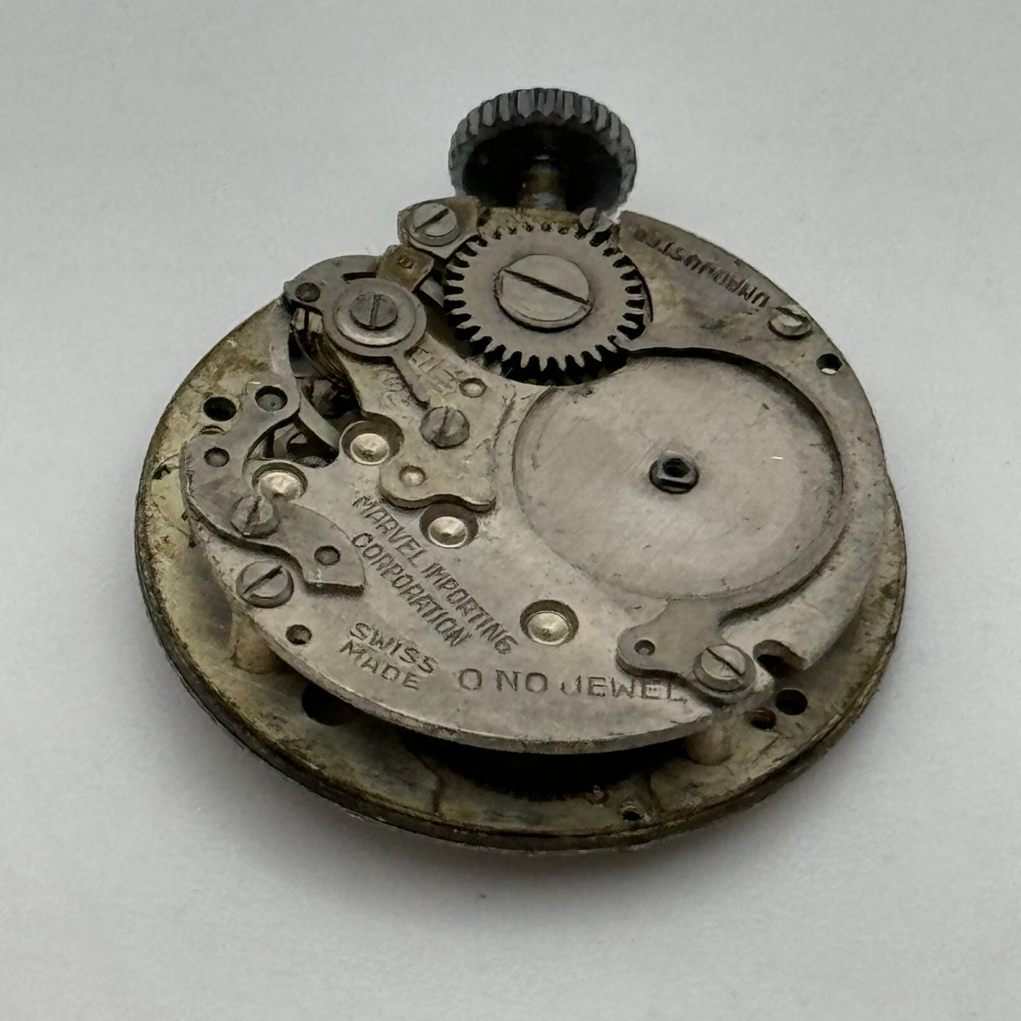 23.6mm Men's Uba Marvel Importing Corporation Manual Wind Watch Movement PARTS