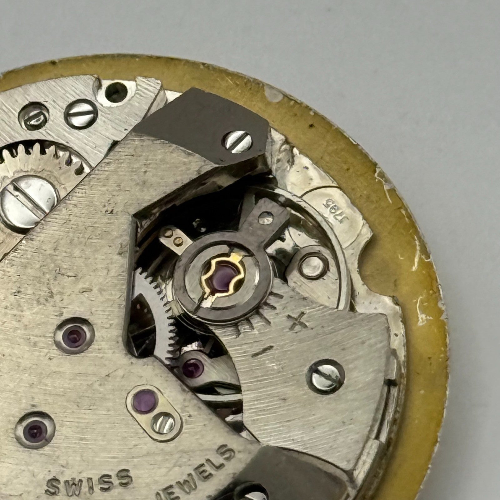 AS 1795 Watch Movement Rotary Manual Wind Vintage Swiss Parts Repair 25.8mm