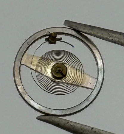 Brac 2021 Balance Wheel Complete And Spring  5¼’’’ 69 M Watch Movement Parts 