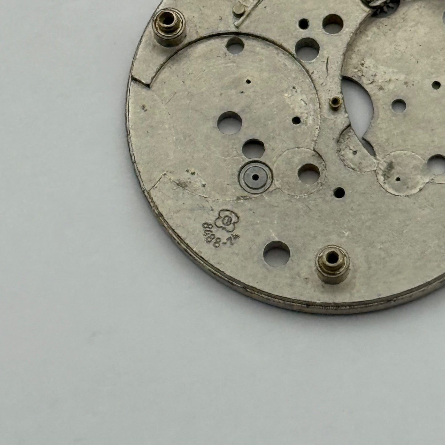 EB 8488-74 Watch Movement Main Plate Manual Wind Vintage Parts Repair 23.6mm