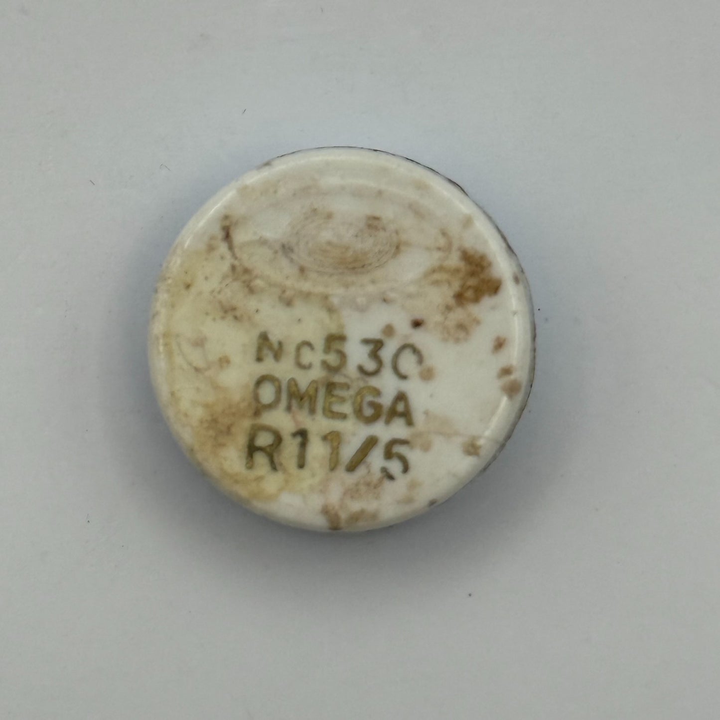 Omega R11.5 Balance Wheel Complete And Spring 530 Watch Movement Parts NOS 