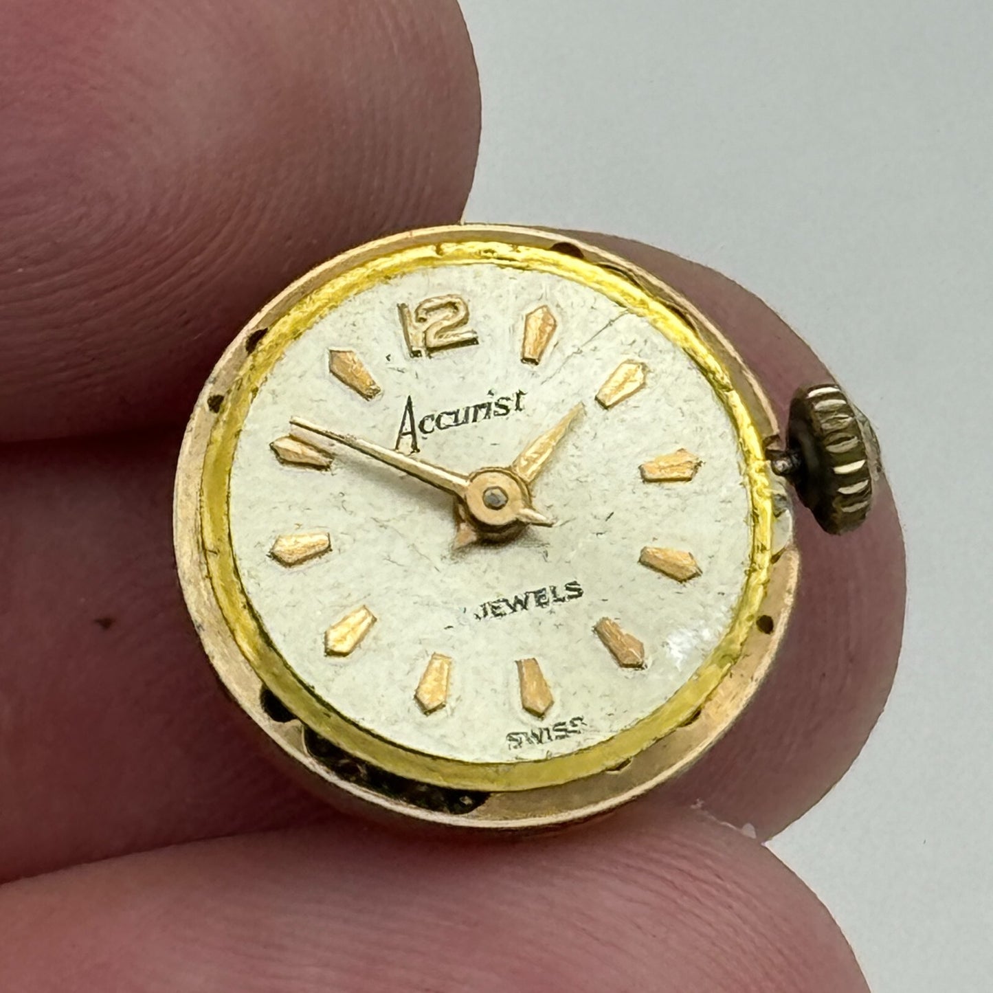 15.5mm ETA 2412 Accurist Manual Wind Ladies Watch Movement Swiss Vintage PARTS