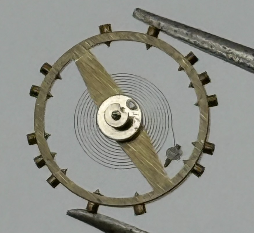 AS 415 Balance Wheel Complete And Spring 9¾’’’ 19 Watch Movement Parts NOS