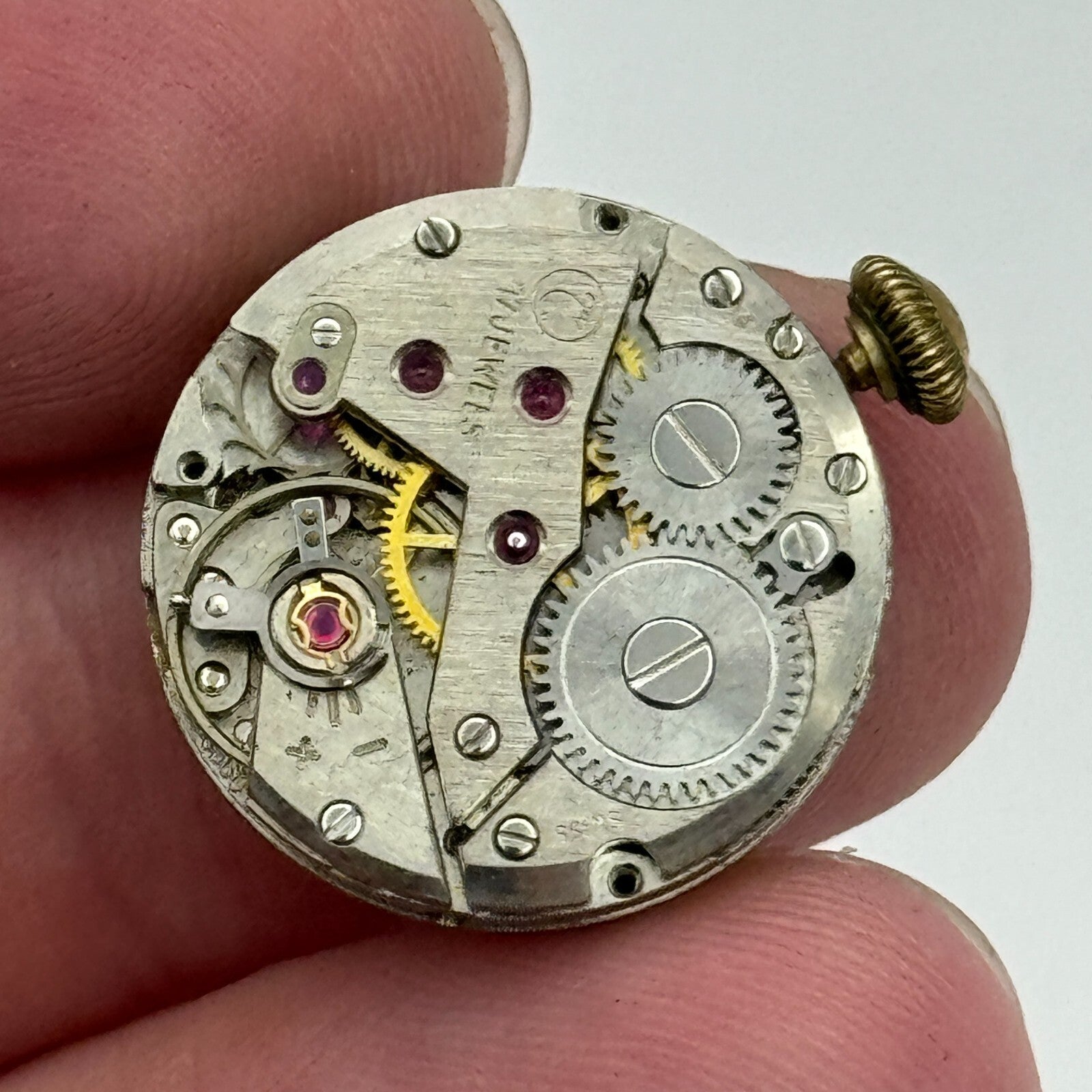 19.6mm Majex UT Unitas 6360 Runs Shortly Manual Wind Swiss Watch Movement PARTS