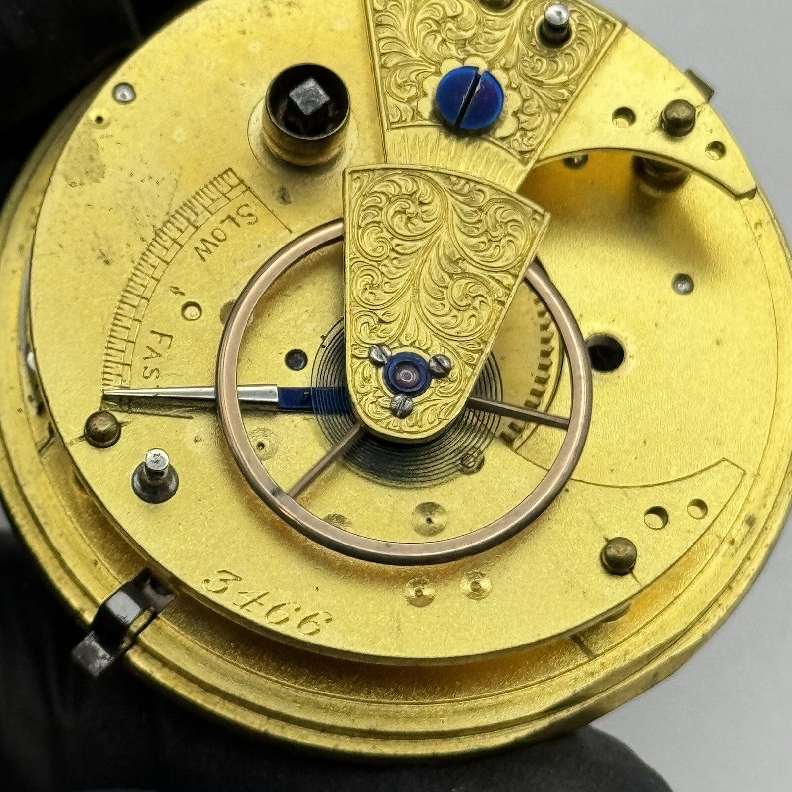 45.3mm Unidentified High Quality Partial Pocket Watch Movement FOR PARTS Repair