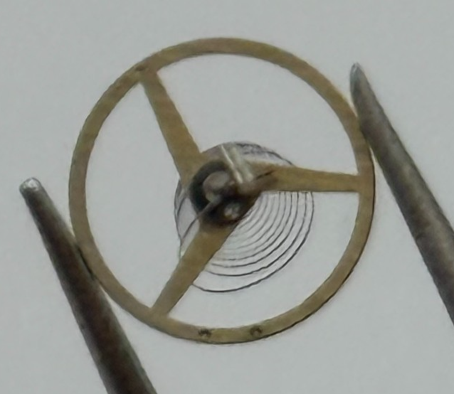 Felsa 4020 4025 Balance Wheel Complete And Spring 1437 M Watch Movement Parts 