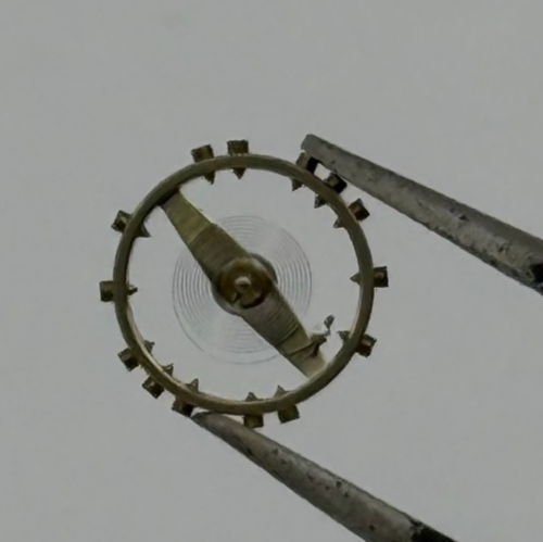 ETA 2410 Balance Wheel Complete And Spring 6 3/4’’’ 1059 M Watch Movement Parts