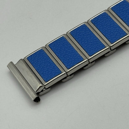 20mm Lug Rowi Fixo Flex Vintage New Old Stock NOS Expandable Strap Blue Silver