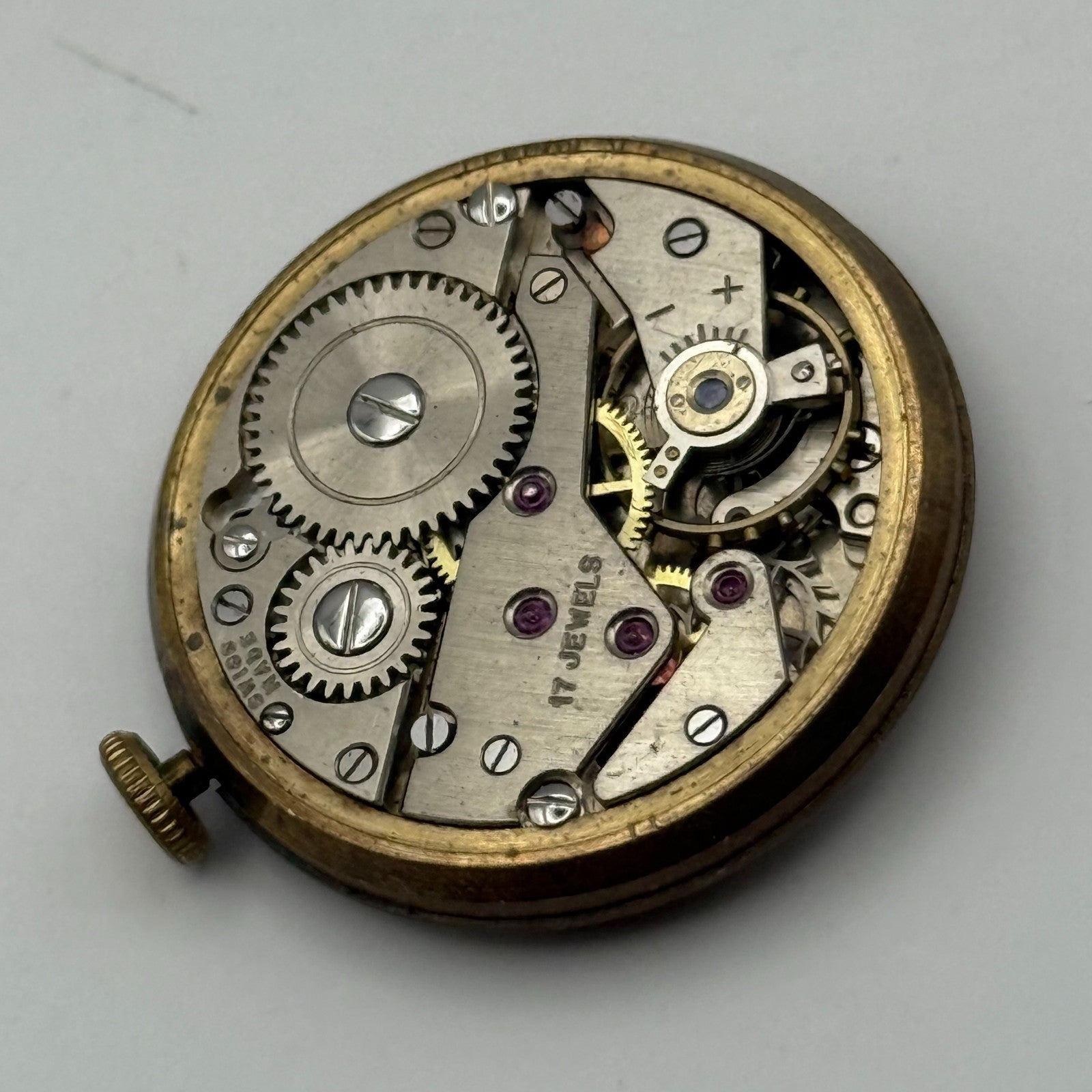 AS 1002 984 Watch Movement Aristo Manual Wind Vintage Swiss Parts Repair 27.7mm