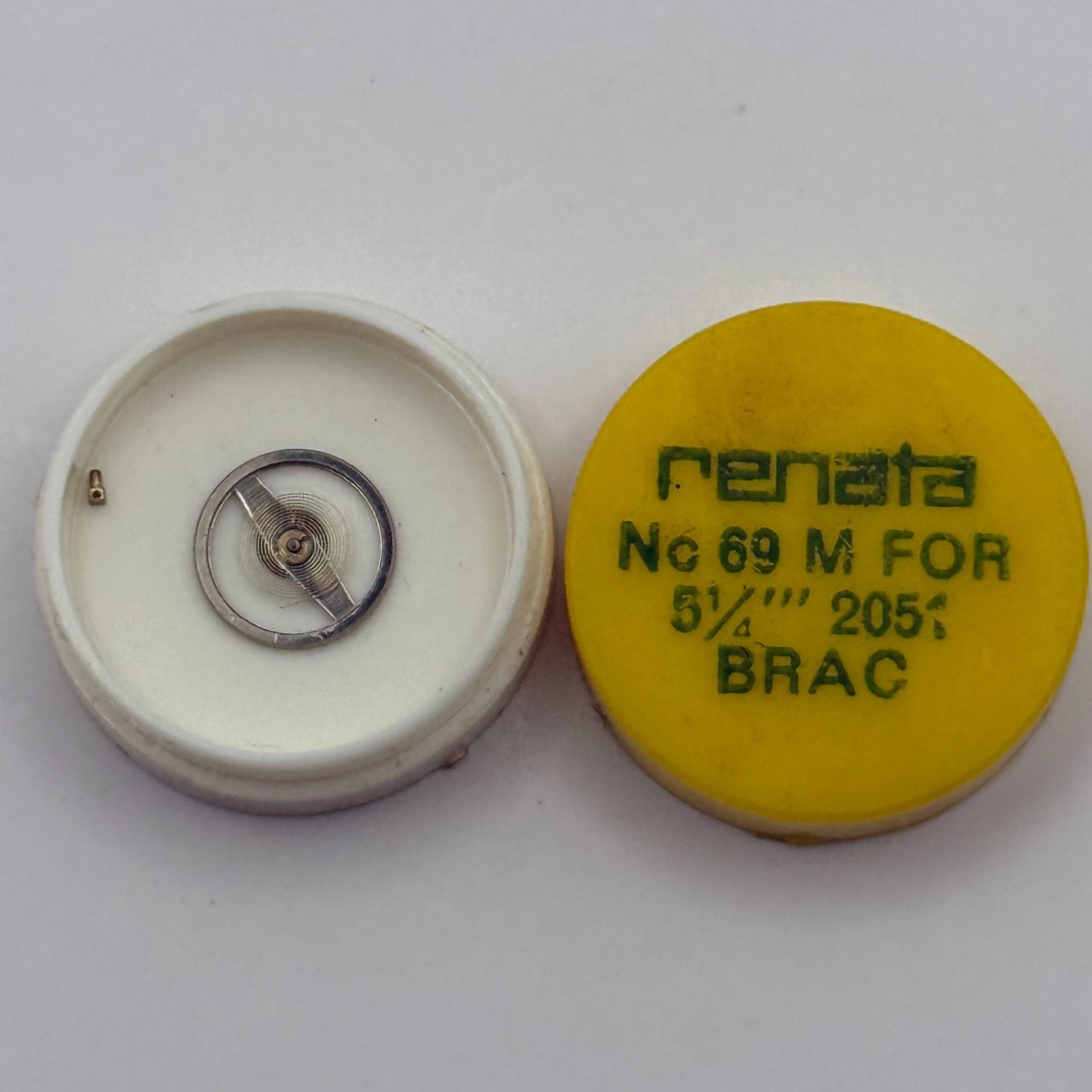 BRAC 2051 Balance Complete 5 1/4''' Renata 69 M Watch Movement Parts DAMAGED