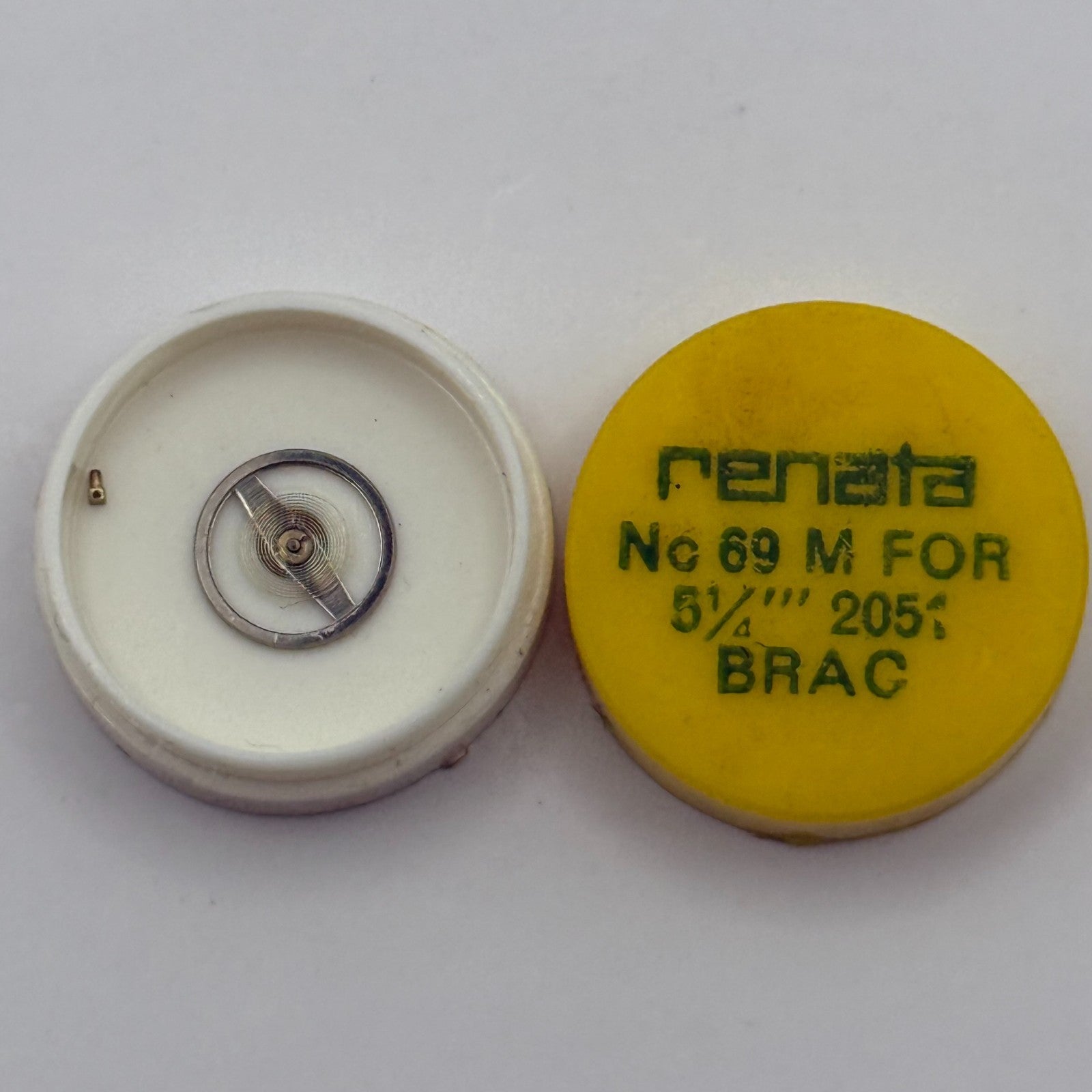 BRAC 2051 Balance Complete 5 1/4''' Renata 69 M Watch Movement Parts DAMAGED